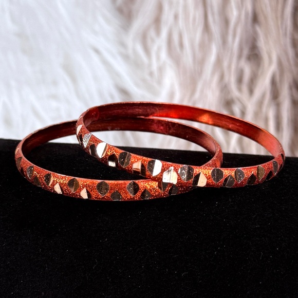 Beautiful set of 2 small bangle bracelets - Picture 7 of 12